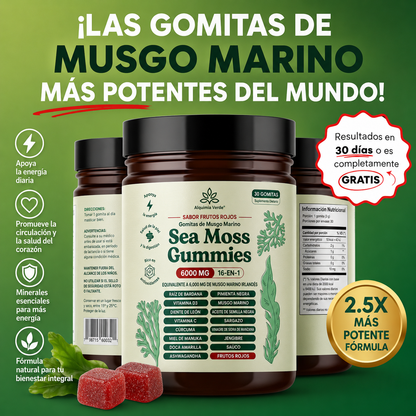 Gomitas de Musgo Marino 16 en 1: para aliviar el dolor y mejorar la movilidad articular